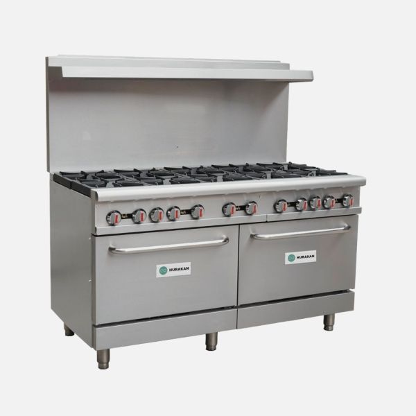 10 Burner gas range with 2 ovens
